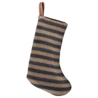 MAILEG Dekoracja bożonarodzeniowa - Christmas stocking - Petrol/Sand