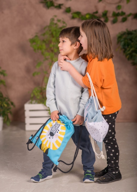 SHELLBAG Worek plecak mini z lwem