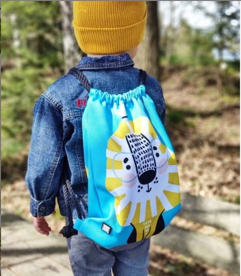 SHELLBAG Worek plecak mini z lwem