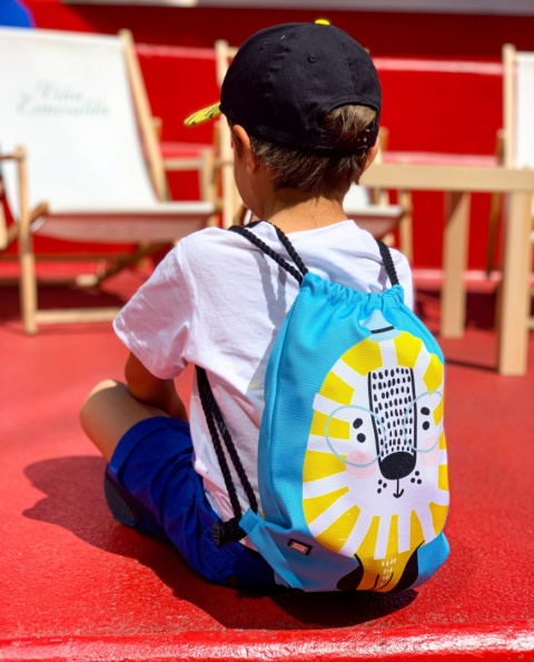 SHELLBAG Worek plecak mini z lwem