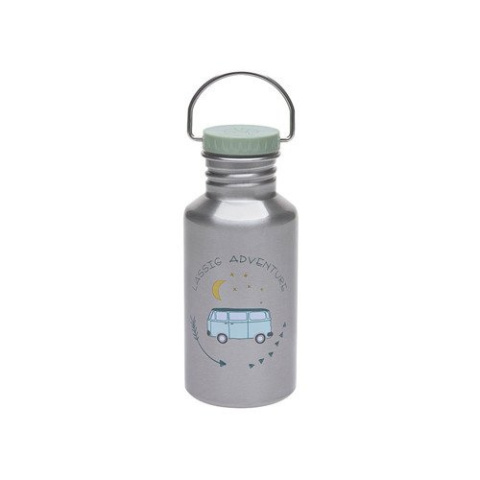 Lassig Butelka - bidon ze stali nierdzewnej z dodatkową zakrętką z ustnikiem 500 ml Adventure Bus Lassig Butelka - bidon ze stali nierdzewnej z dodatkową zakrętką z ustnikiem 500 ml Adventure Bus