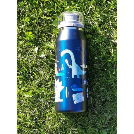 ALFI Bidon termiczny dla dzieci isoBottle 0,35l, zwariowane dinozaury ALFI Bidon termiczny dla dzieci isoBottle 0,35l, zwariowane dinozaury