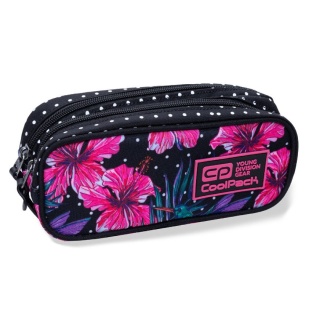 CoolPack Piórnik Szkolny dwukomorowy Clever Blossomos