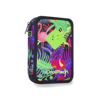 CoolPack Piórnik szkolny podwójny z wyposażeniem Jumper 2 Jungle