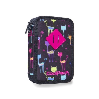 CoolPack Piórnik szkolny podwójny z wyposażeniem Jumper 2 Cats