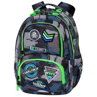 CoolPack Plecak szkolny Spiner Termic Badges Boys Grey