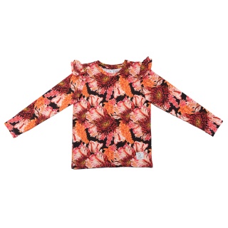 HEY POPINJAY Longsleeve z falbankami Red Tulips