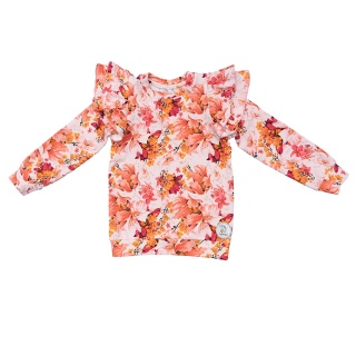 HEY POPNJAY Bluza z falbankami Romantic Garden White