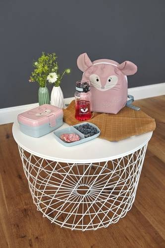 Zestaw śniadaniówka i tritanowy bidon dla dzieci Lassig Szynszyla