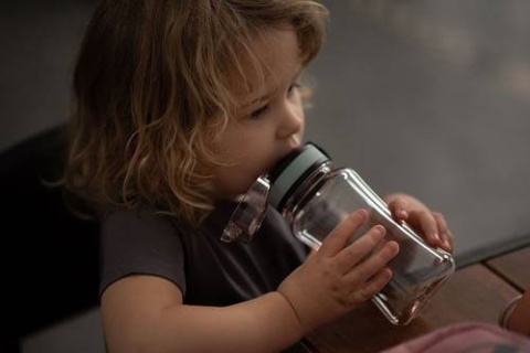 Zestaw śniadaniówka i tritanowy bidon dla dzieci Lassig Szynszyla