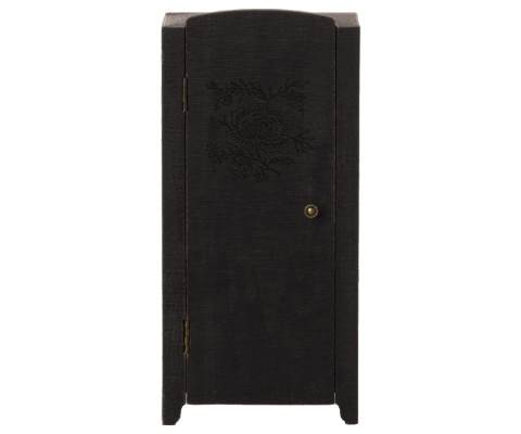 MAILEG Miniature closet - Anthracite, Miniaturowa szafa Antracyt MAILEG Miniature closet - Anthracite, Miniaturowa szafa Antracyt