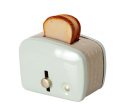 MAILEG Miniature toaster & bread - Mint, Miniaturowy toster i chleb miętowy
