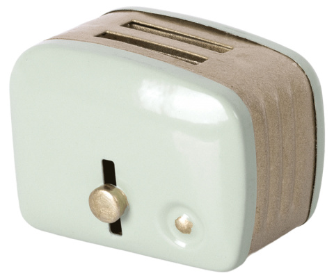MAILEG Miniature toaster & bread - Mint, Miniaturowy toster i chleb miętowy MAILEG Miniature toaster & bread - Mint, Miniaturowy toster i chleb miętowy