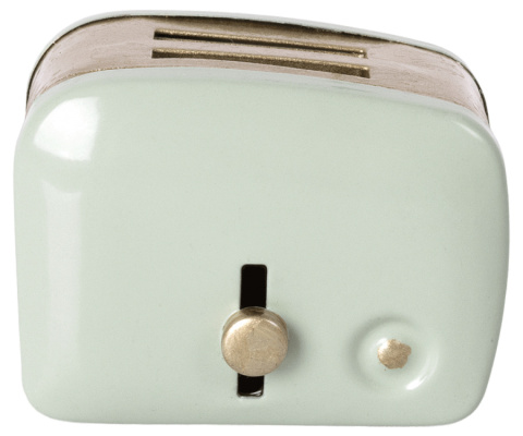 MAILEG Miniature toaster & bread - Mint, Miniaturowy toster i chleb miętowy MAILEG Miniature toaster & bread - Mint, Miniaturowy toster i chleb miętowy