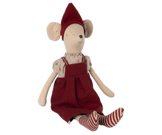 MAILEG Myszka - Christmas mouse, Medium - Girl