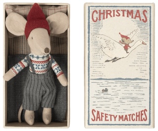 MAILEG Myszka - Christmas mouse in matchbox, Big brother