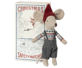 MAILEG Myszka - Christmas mouse in matchbox, Big brother