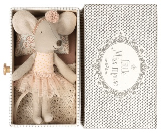 MAILEG Myszka - Dance mouse in daybed, Little sister