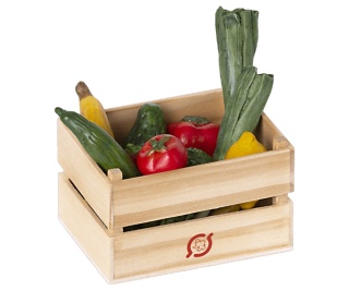 Warzywa i owoce w skrzynce Maileg Veggies and fruits