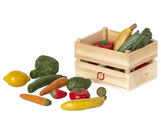 Warzywa i owoce w skrzynce Maileg Veggies and fruits
