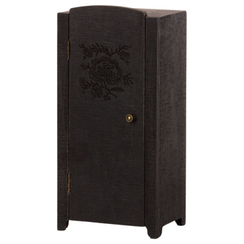 MAILEG Miniature closet - Anthracite, Miniaturowa szafa Antracyt MAILEG Miniature closet - Anthracite, Miniaturowa szafa Antracyt