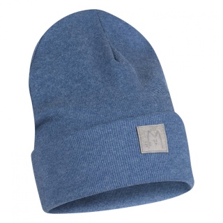 Czapka z podwinięciem - Jeans melanż - Misgatos
