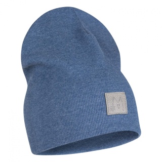 Komplet czapka i komin prążek - Jeans melanż - Misgatos