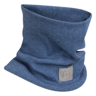Komplet czapka i komin prążek - Jeans melanż - Misgatos
