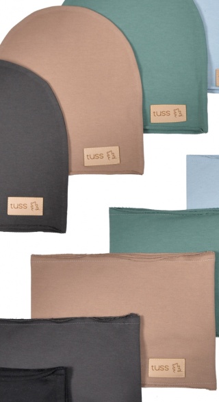 TUSS Komplet czapka i komin Light Brown