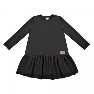 Czarna sukienka Frilly Tuss