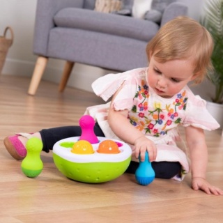 Sorter Kolorowe Wańki Wstańki SpinnyPins Fat Brain Toys
