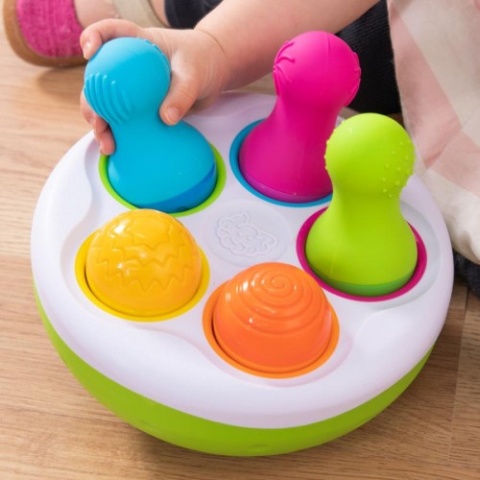 Sorter Kolorowe Wańki Wstańki SpinnyPins Fat Brain Toys