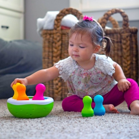 Sorter Kolorowe Wańki Wstańki SpinnyPins Fat Brain Toys