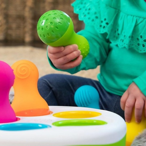 Sorter Kolorowe Wańki Wstańki SpinnyPins Fat Brain Toys