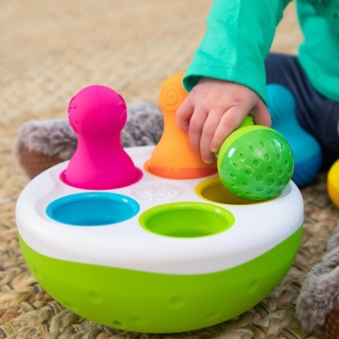 Sorter Kolorowe Wańki Wstańki SpinnyPins Fat Brain Toys