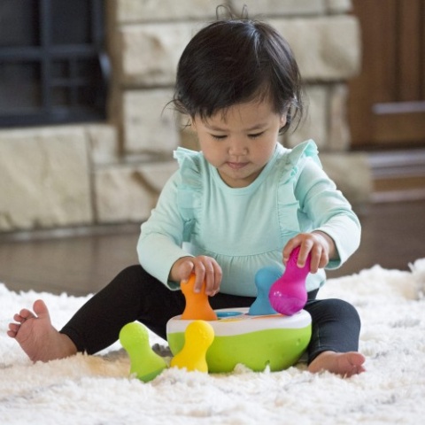 Sorter Kolorowe Wańki Wstańki SpinnyPins Fat Brain Toys