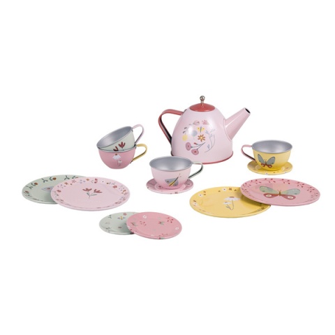 LITTLE DUTCH Zestaw Tea set Flowers & Butterflies 13 elementów