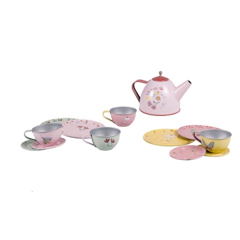 LITTLE DUTCH Zestaw Tea set Flowers & Butterflies 13 elementów