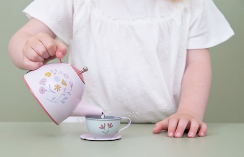 LITTLE DUTCH Zestaw Tea set Flowers & Butterflies 13 elementów