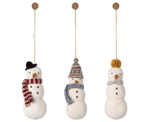 MAILEG Dekoracja bożonarodzeniowa - Snowman ornament, 1 szt