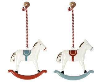 MAILEG Dekoracja bożonarodzeniowa - Metal ornament, Rocking Horse, 1 szt