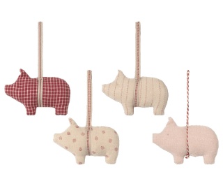 MAILEG Dekoracja bożonarodzeniowa - Pig ornament, 1 szt