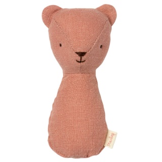 MAILEG Grzechotka - Teddy rattle - Old rose
