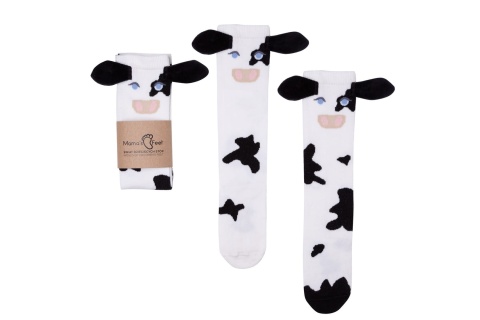 Mama's Feet Podkolanówki Dziecięce - Krowa Danusia