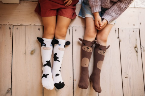 Mama's Feet Podkolanówki Dziecięce - Krowa Danusia