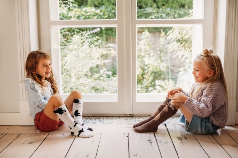 Mama's Feet Podkolanówki Dziecięce - Krowa Danusia