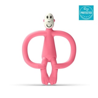 Matchstick Monkey BioCote® Candy Pink Gryzak Masujący ze szczoteczką