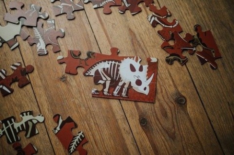 Mudpuppy Puzzle dwustronne Dinozaury 100 elementów 6+