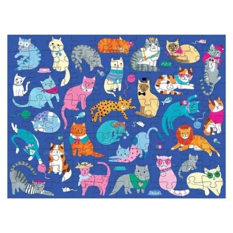Mudpuppy Puzzle dwustronne Koty i psy 100 elementów 6+