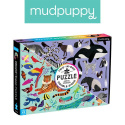Mudpuppy Puzzle dwustronne Królestwo zwierząt 100 elementów 6+ Mudpuppy Puzzle dwustronne Królestwo zwierząt 100 elementów 6+